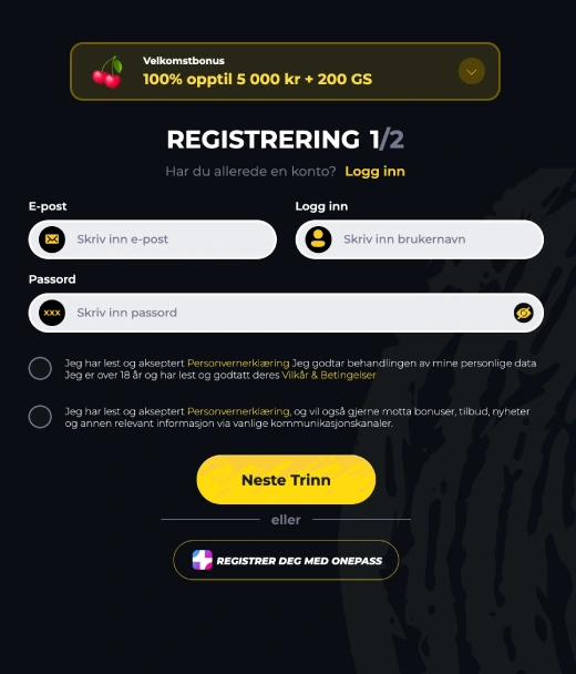 Registrering  
